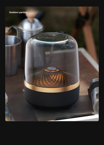 Enceinte Bluetooth portable avec lumière LED colorée, batterie rechargeable, audio sans fil, pleine gamme, utilisation en intérieur - Product Image 3