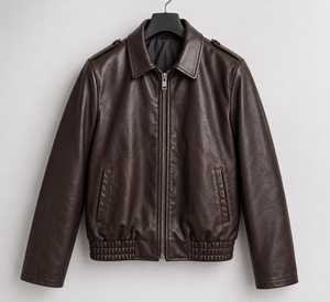 Chaqueta de Mezclilla y Cuero Unisex de Alta Calidad Personalizable, 100% Algodón, Estilo Casual para Invierno con Logotipo Bordado - Product Image 4