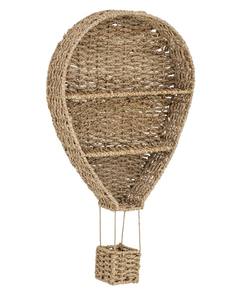 ชั้นวางของเด็กทรงบอลลูนทำจากหญ้าทะเลคุณภาพสูง ตกแต่งผนังด้วยหวายธรรมชาติสำหรับห้องเด็ก น่ารัก เหมาะสำหรับจัดเก็บและโชว์ของในห้องเด็ก - Product Image 2