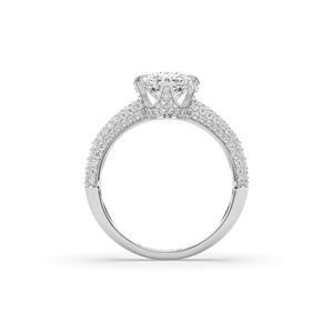 Anillo de Diamante de Laboratorio con Corte Cojín Brillante de 2.61Ct, Oro de 14KT, Estilo Ligero, Joyería de Compromiso de Oro de 10KT para Aniversario - Product Image 4