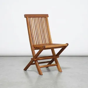 Outdoor Folding Wooden <b>Chair</b> Minimalist Design Teak Wood Foldable Outdoor Furniture - Product Image 4