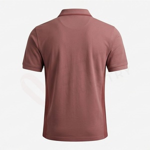 Polo à manches courtes pour homme, couleur unie, coton piqué, respirant, coupe classique, logo sur le devant - Product Image 2