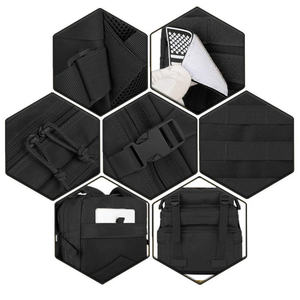 Sac à dos tactique haut de gamme 45L en toile Oxford imperméable pour le camping, les voyages, la randonnée et la chasse avec plusieurs compartiments - Product Image 4