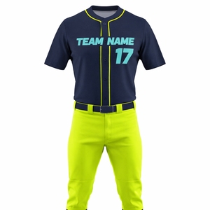 Uniforme de Béisbol para Hombre, Conjunto de Jersey Personalizado para Equipo, Tela de Poliéster Premium, Transpirable, Tallas Grandes, Corte Regular Ligero - Product Image 1