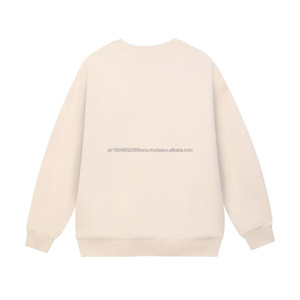 Sudadera extragrande de algodón de calidad con estampado OEM para hombre, sudadera vintage de cuello redondo con logotipo bordado de calidad para sudaderas con capucha de invierno - Product Image 4