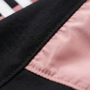 Fashion Muslim Women Contrast Panel Hoodie Tracksuit Long Sleeve Modest Sportswear Fleece 2 Piece Jogging Set - Product Image 6