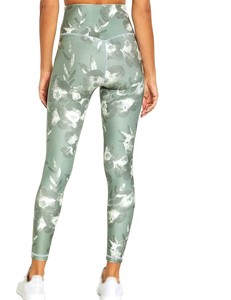 High Waist <b>Thick</b> Compression Workout Breathable Seamless Knitted Sublimation Printing Yoga <b>Leggings</b> Women with Pockets - Product Image 4