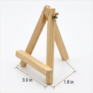 <b>Wood</b> A-Frame Display Stand 3.0 Width 1.8 Depth Natural Finish <b>Rustic</b> Design Tabletop Home Decoration Birthday Anniversary - Product Image 1