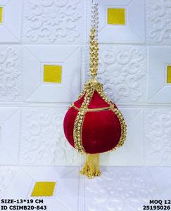 Craftstages - Bolso de Mano de Metal Hecho a Mano con Diseño de Corazón y Perlas, Forro de Satén y Cierre de Solapa para Bodas - Product Image 4