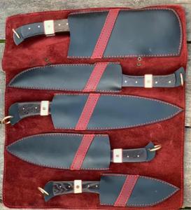 Personalized Handmade 5-Piece Powder Coating Chef <b>Knives</b> with <b>Sharp</b> Serrated Edge Customized Handle for Multi-Purpose - Product Image 4