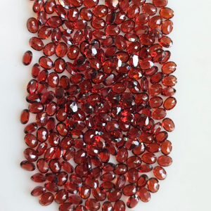 Granat rouge naturel 4,5x3,5 mm, taille ovale, meilleure qualité, pierre précieuse en vrac pour la fabrication de bijoux - Product Image 5