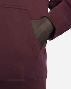 Sweat-shirt à capuche bordeaux pour homme, coupe classique, 100 % coton jersey, décontracté, avec poche avant, respirant, coupe-vent, pour l'hiver - Product Image 4