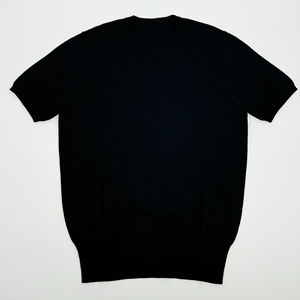 Mode pour hommes OEM personnalisé, pull-over unisexe à col ras du cou et à manches courtes de coupe régulière en cachemire comme le pull-over en tricot de coton - Product Image 3