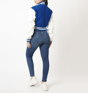 Adults Girls Outdoor Sports Varsity <b>Jackets</b> Custom Logo Printing & <b>Patches</b> Embroidery Plain Blank Cropped Varsity <b>Jackets</b> Ladies - Product Image 4