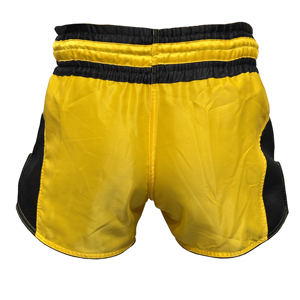 Muay Thai Mixed Martial Arts <b>Shorts</b> Black Gold Embroidery Stretch Durable Breathable 100g <b>Polyester</b> Unisex Adult Training Wear - Product Image 3
