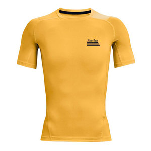 เสื้อยืดคอมเพรสชั่นผ้าสแปนเด็กซ์/โพลีเอสเตอร์ ระบายอากาศได้ดี แห้งเร็ว เป็นมิตรต่อสิ่งแวดล้อม คุณภาพสูง รุ่นใหม่ล่าสุด รับสกรีนโลโก้ สำหรับออกกำลังกายและฟิตเนส - Product Image 1