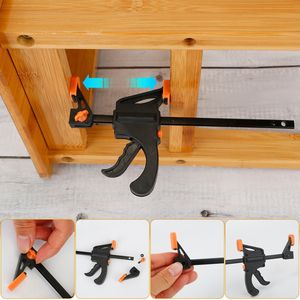 2 Abrazaderas de Sujeción Rápida con Trinquete para Carpintería, Bricolaje, Trabajos en Madera, Abrazadera Tipo F - Product Image 5