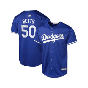 Maillot de baseball pour jeunes Los Angeles Dodgers Mookie Betts, bleu alternatif - Product Image 1