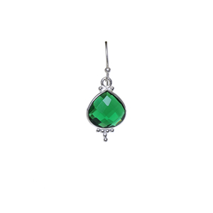 Juego de Joyería de Plata 925 con Esmeralda Verde en Forma de Corazón, Regalo para Mujer, Esmeralda Moderna para Uso Diario, Hipoalergénica, Certificada por Terceros, Alta Calidad - Product Image 3