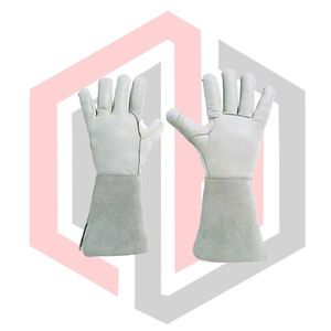 ถุงมือเชื่อม TIG หนังวัวแท้ ทนทาน ป้องกันการฉีกขาด ป้องกันการบาด ป้องกันไฟ ป้องกันความร้อน ป้องกันไฟฟ้าสถิตย์ ขนาด 11 - Product Image 1