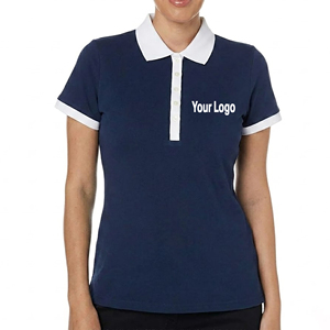 Camisas Polo para Mujer, Ligeras, Ajustadas, Transpirables, de Algodón Piqué, para Golf y Trabajo, Gran Venta - Product Image 1