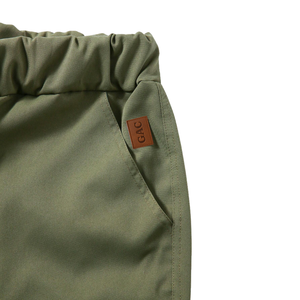 Mens Olive Green 100% Cotton Cargo <b>Jogger</b> Pants Mid Waist Flat Drawstring <b>Slim</b> Fit Utility Trousers Casual Outdoor Workwear 8XL - Product Image 4