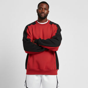 Sudadera de Invierno para Hombre, de Alta Calidad, 100% Algodón, con Apliques Personalizados, Logotipo Impreso, Diseño Básico de Dos Tonos, Corte Holgado y Extra Grande - Product Image 2