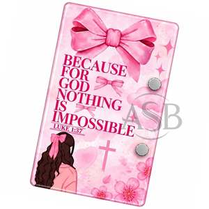 Porque para Dios, Nada es Imposible, Lash Tile Religioso, Impresión de Logotipo Personalizado Sostenible, Servicio OEM - Product Image 4