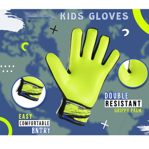 Gants de gardien de but de football de qualité supérieure en latex allemand, design personnalisé noir et vert, coupe négative, extensibles, 3 mm de latex allemand - Product Image 6