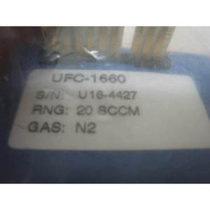 UNIT <b>1660</b> MFC UFC-<b>1660</b>, N2 gas, 20 SCCM range - Trusted Global Legacy Semiconductor Equipment and Parts at - Product Image 1