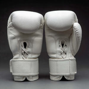 Guantes de Boxeo de Cuero Genuino, Guantes de Entrenamiento de Cuero para Luchadores, Guantes de Competición de Cuero PU - Product Image 3