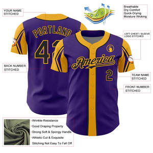 Maillots de baseball et de softball entièrement personnalisés, respirants, 100% polyester, noms et numéros personnalisés, logos sublimés - Product Image 3