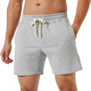 OEM Men's Grey Relaxed Fit Drawstring Jogger Shorts | Cotton French Terry Loopback | <b>Elastic</b> Waist | Private Label Pakistan - Product Image 3