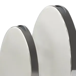 Juego de Jarrones de Pared Minimalistas de Acero Inoxidable, Forma Ovalada, Jarrones Decorativos de Alta Calidad para Diseño Interior Moderno - Product Image 4