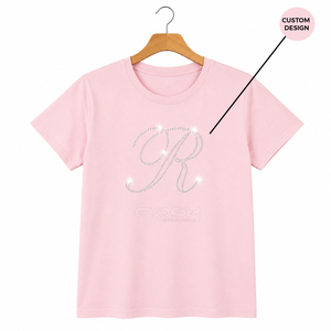 เสื้อยืดคอวี คอช อินเตอร์เนชั่นแนล ประดับตัวอักษรด้วยคริสตัล  ผ้าฝ้ายพรีเมียม แขนสั้น สวมใส่สบาย เหมาะสำหรับผู้ชายและผู้หญิง - Product Image 5