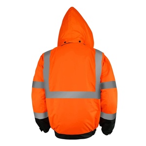Top Trending Premium High Visibility Unisex Reflective Safety <b>Jacket</b> Hooded Winter Waterproof Breathable Safety <b>Jacket</b> - Product Image 5