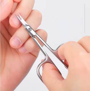 Ciseaux professionnels pour cuticules en acier inoxydable, lame droite et tranchante, outils de manucure multifonctionnels pour adultes, pour le nail art - Product Image 3
