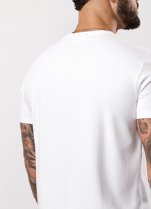 100% <b>Linen</b> Factory <b>Top</b> Quality Custom Logo Men's Blank Comfortable Fabric Loose Fit Work Out Casual Home Wear T-shirt - Product Image 4