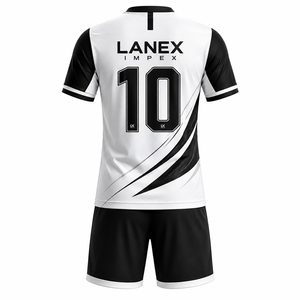 Nouvelle conception, ensemble de maillots de football personnalisés par sublimation, maillot de football à manches courtes pour hommes, uniforme de sport, vêtements d'équipe, logo personnalisé, numéro, entraînement - Product Image 3