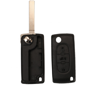 Ce0523 không có pin sửa đổi lật 3 nút từ xa Vỏ chìa khóa xe cho <span class=keywords><strong>Fiat</strong></span> Scudo cho Peugeot đối tác chuyên gia cho Citroen berlingo DIS - Product Image 2