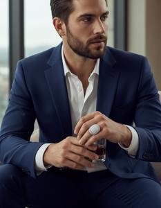 Anillo de Lujo para Hombre, Estilo Hip Hop, con Diamantes Ovalados en Racimo, Totalmente Cubierto de Diamantes, Joyería Exclusiva, Hecho en Plata de Ley 925 o Oro de 10K o 14K - Product Image 4