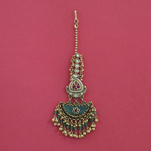 ผู้ส่งออกเครื่องประดับทำมือในอินเดีย ติกก้าโบราณชุบทอง 232443 - Product Image 2