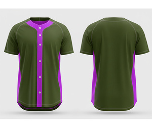 Maillot de baseball haute performance entièrement sublimé personnalisé |   Kit de baseball d'équipe avec logo et numéros personnalisés |   Polyester respirant - Product Image 5