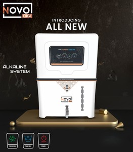 NOVO DIGI WHITE Système de purification d'eau RO UV UF Cuivre Zinc Technologie Alcaline TDS Purificateur d'eau 100% en plastique de qualité alimentaire - Product Image 5