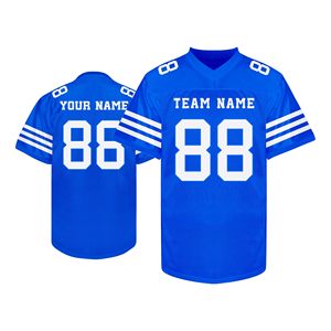 pro style American Football V neck jersey Eco friendly polyester Custom player number Professional quality Athletic wear - Product Image 5