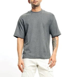 เสื้อยืดผ้าฝ้าย100% สีขาวสำหรับผู้ชายเสื้อยืดคอกลมเปิดไหล่แบบเรียบ - Product Image 1