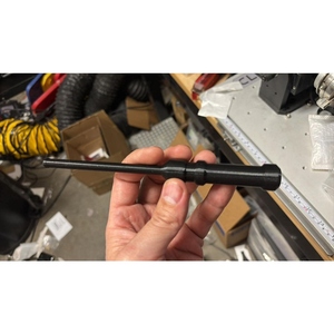 Manche en bois noir tourné, poli, pour connecteur de tige, matériau pour outil artisanal - Product Image 1