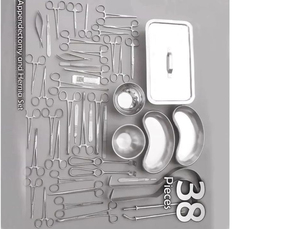 Juego de Instrumentos Quirúrgicos de Acero Inoxidable de 38 Piezas para Apendicectomía y Hernia, Kit de Cirugía General Manual, Certificado CE - Product Image 6