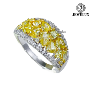 High Quality Jewelux Men's <b>Gold</b> Plated <b>Cocktail</b> <b>Ring</b> With Crystal Rhinestones Pave Setting Crown Shape Hiphop Style Jewelry - Product Image 6