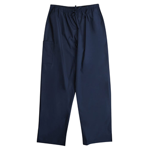Ensemble de blouses médicales bleu marine unisexe, haut à manches courtes avec poche poitrine et pantalon à taille élastique, uniformes d'hôpital - Product Image 3